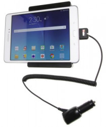 Support voiture  Brodit Samsung Galaxy Tab A 8.0  avec chargeur allume cigare - Avec rotule orientable. Réf 512754