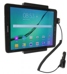 Support voiture  Brodit Samsung Galaxy Tab S2 9.7  avec chargeur allume cigare - Avec rotule. Réf 512782