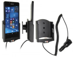 Support voiture  Brodit Nokia Lumia 950 avec chargeur allume cigare - Avec rotule orientable.