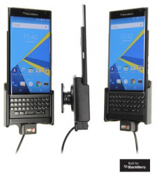 Support voiture Brodit Blackberry Priv installation fixe - Avec rotule, connectique Molex. Chargeur 2A.