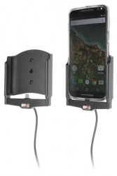 Support voiture  Brodit Motorola X Pure Edition avec chargeur allume cigare - Avec rotule. Avec câble USB.