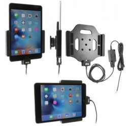 Support voiture  Brodit Apple iPad Mini 4/5  installation fixe - Avec rotule. Chargeur approuvé par Apple. Réf 527793