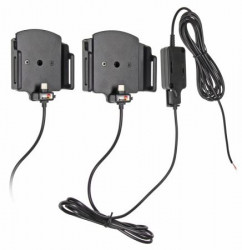 Support ajustable Brodit pour appareil avec ou sans étui avec connecteur micro USB-C pour installation fixe. Réf 527841
