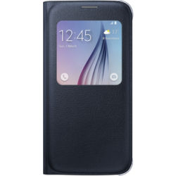 Etui Samsung S-View Cover pour Galaxy S6 - noir