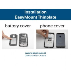 Lot de 2 plaques avec une face adhésive pour support EasyMount. Réf 1005