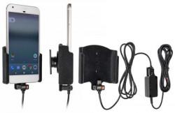 Support voiture Brodit Google Pixel installation fixe - Avec rotule, connectique Molex. Chargeur 2A. Réf 527924