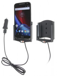 Support voiture Brodit Motorola Moto G4 XT1625 avec chargeur allume cigare - Avec rotule. Avec câble USB. Réf 521909