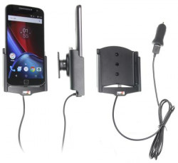 Support voiture Brodit Motorola Moto G4 XT1625 avec chargeur allume cigare - Avec rotule. Avec câble USB. Réf 521909