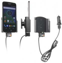 Support téléphone voiture Motorola Moto G5 Plus avec adaptateur allume cigare et câble USB. Réf 521957