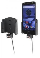 Support voiture  Brodit Motorola Moto Z Force Droid avec chargeur allume cigare - Avec rotule. Avec câble USB. Réf 521912