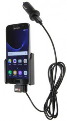 Support voiture  Brodit Samsung Galaxy S7 avec chargeur allume cigare - Avec rotule. Avec câble USB. Réf 521863