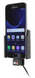 Support voiture  Brodit Samsung Galaxy S7 installation fixe - Avec rotule, connectique Molex. Chargeur 2A. Réf 513863