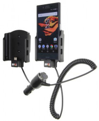Support voiture Sony Xperia X Compact  avec chargeur allume cigare - Avec rotule orientable. Réf 512934