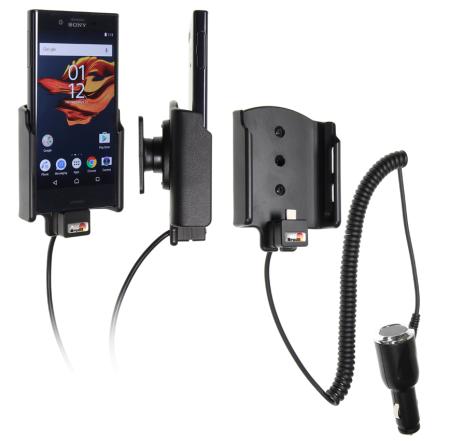 Support voiture Sony Xperia X Compact  avec chargeur allume cigare - Avec rotule orientable. Réf 512934