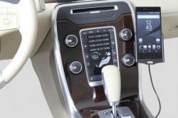 Support voiture  Brodit Sony Xperia Z5 Premium installation fixe - Avec rotule, connectique Molex. Chargeur 2A.