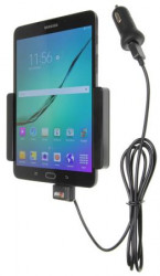 Support voiture  Brodit Samsung Galaxy Tab S2 8.0  avec chargeur allume cigare - Avec rotule. Avec câble USB. Réf 521781