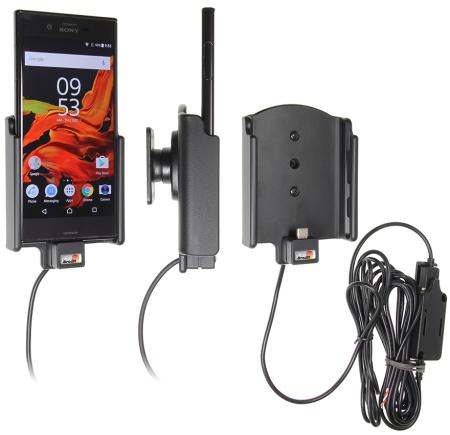 Support téléphone Sony Xperia XZ pour installation fixe - chargeur 2A. Réf Brodit 527933