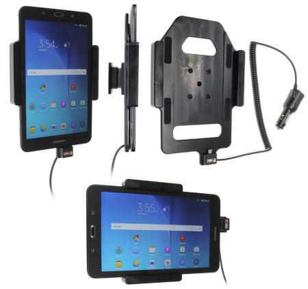 Support voiture Brodit Samsung Galaxy Tab E 8.0 avec chargeur allume-cigare. Réf 512835