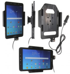 Support voiture Brodit Samsung Galaxy Tab E 8.0 avec chargeur allume cigare - Avec rotule. Avec câble USB. Réf 521835