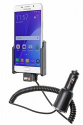 Support voiture Brodit Samsung Galaxy A5 (2016) avec chargeur allume cigare - Avec rotule orientable. Réf 512896