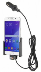 Support voiture Brodit Samsung Galaxy A5 (2016) avec chargeur allume cigare - Avec rotule. Avec câble USB. Réf 521896