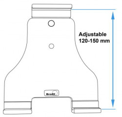 Support universel tablette, avec ou sans étuis - max 25 mm, usage standard