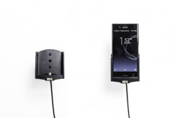 Support Sony Xperia XZ Premium avec adaptateur allume-cigare et cable USB. Réf Brodit 521974