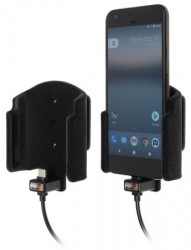 Support voiture Brodit Google Pixel installation fixe - Avec rotule, connectique Molex. Chargeur 2A. Réf 527923