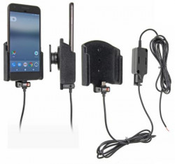 Support voiture Brodit Google Pixel installation fixe - Avec rotule, connectique Molex. Chargeur 2A. Réf 527923