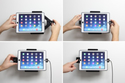 Support iPad Air pour installation fixe - Avec 2 clés. Pour appareil avec étui OTTERBOX DEFENDER. Réf Brodit 536600
