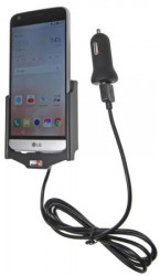 Support voiture Brodit LG G5 avec chargeur allume cigare - Avec rotule. Avec câble USB. Réf 521872