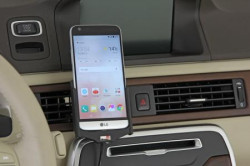 Support voiture Brodit LG G5 avec chargeur allume cigare - Avec rotule. Avec câble USB. Réf 521872
