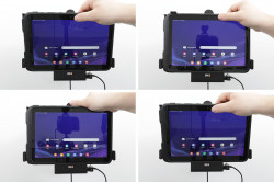 Support avec allume cigare compatible Samsung Galaxy Tab Active 5 Pro SM-X356B - ref 712435