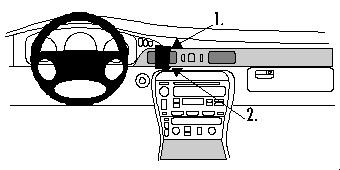 Fixation voiture Proclip Brodit Cadillac STS