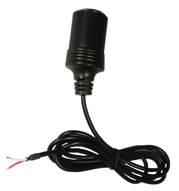 Adaptateur allume-cigare avec 2 fils nus pour inst. fixe. Réf Brodit 945008