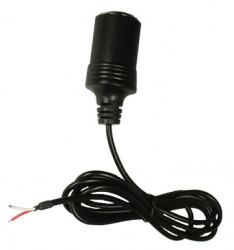 Adaptateur allume-cigare avec 2 fils nus pour inst. fixe. Réf Brodit 945008