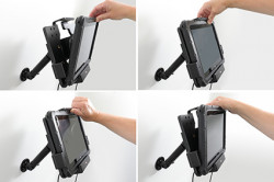 Support Zebra ET50 10.1 compatible frame, handstrap et batterie étendue. Réf Brodit 713266