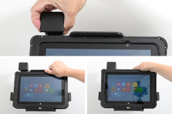 Support passif Zebra ET50 10.1 compatible frame, handstrap et batterie étendue - antivol. Réf Brodit 741266