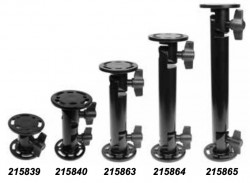 Pedestal Mount base et tête orientables par molette (différentes hauteurs)