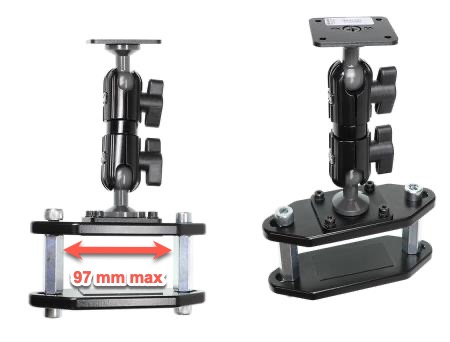 Fixation chariot (larg. tube 97 mm max) - Résistance 1/3