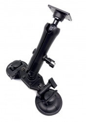 Fixation double ventouse Brodit + bras 18 cm. Réf 247211