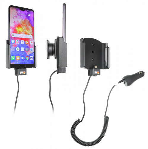 Support Huawei P20 Pro avec chargeur allume-cigare. Réf Brodit 712074