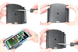 Support passif iPhone XS Max/11 Pro/11 Pro Max avec étui (largeur : 80-94 mm, épaisseur : 9-13 mm) - Ref 711084