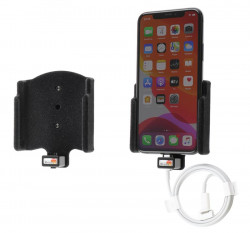 Support pour câble d'origine (non fourni) iPhone 11 pro sans étui avec revêtement peau-de-pêche - Ref 714161