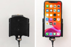 Support pour installation fixe iPhone 11 Pro sans étui avec revêtement peau-de-pêche - Ref 727161