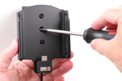 Support avec chargeur allume cigare et câble USB - Ref 721140