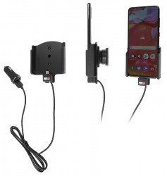 Support avec chargeur allume-cigare et câble USB Galaxy A70 (SM-A705) - Ref 721143