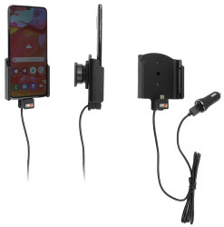 Support avec chargeur allume-cigare et câble USB Galaxy A70 (SM-A705) - Ref 721143