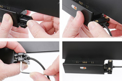 Support antivol avec chargeur allume-cigare et sortie USB Galaxy Tab Active Pro T540/T545/T547/T547U - Ref 735149