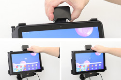 Support sécurité avec chargeur allume-cigare et sortie USB Galaxy Tab Active Pro T540/T545/T547/T547U - Ref 746149